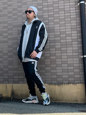 「A.D.S.R.（エーディーエスアール）のアイテム」を使った、higemegane☑︎さん（メンズ・172cm）の春コーディネート