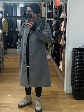 「アイテム（ヘアアクセサリー）」を使った、higemegane☑︎さん（メンズ・172cm）の冬コーディネート