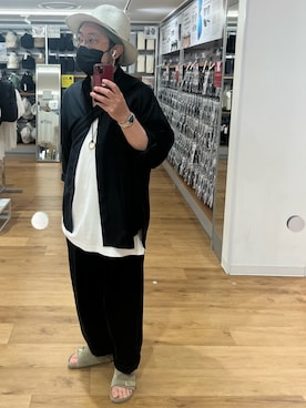 「黒コーデ」｜higemegane☑︎さん（メンズ・172cm）の夏コーディネート