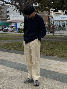 「BLANC..（ブラン）のアイテム」を使った、ゆうたさん（メンズ・177cm）の冬コーディネート