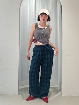 「アイテム（メイクアップ）」を使った、tomoka︎︎︎︎︎☺︎さん（レディース・157cm）の夏コーディネート