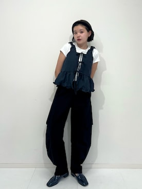「アイテム（口紅/リップティント/グロス）」を使った、tomoka︎︎︎︎︎☺︎さん（レディース・157cm）の秋コーディネート