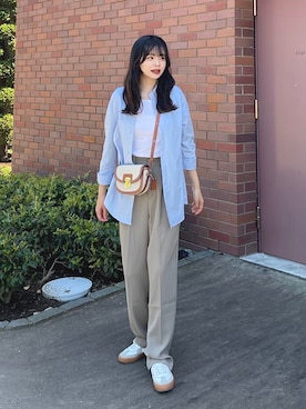 「SVEC（シュベック）のアイテム」を使った、tomoka︎︎︎︎︎☺︎さん（レディース・157cm）の春コーディネート