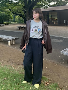 「アイテム（メイクアップ）」を使った、tomoka︎︎︎︎︎☺︎さん（レディース・157cm）の秋コーディネート