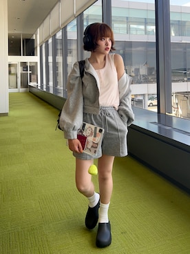 「Laka（ラカ）のアイテム」を使った、tomoka︎︎︎︎︎☺︎さん（レディース・157cm）の夏コーディネート