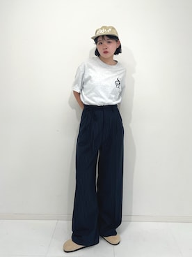 「アイテム（口紅/リップティント/グロス）」を使った、tomoka︎︎︎︎︎☺︎さん（レディース・157cm・20代）の夏コーディネート
