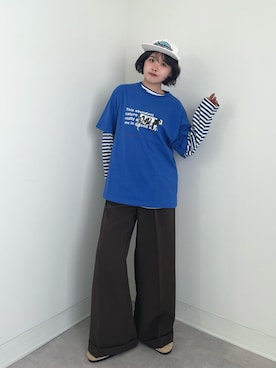 「アイテム（口紅/リップティント/グロス）」を使った、tomoka︎︎︎︎︎☺︎さん（レディース・157cm）の秋コーディネート