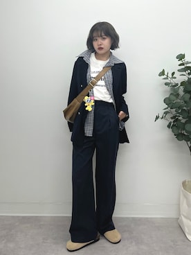 tomoka︎︎︎︎︎☺︎さん（骨格ナチュラル・レディース・157cm）の秋コーディネート