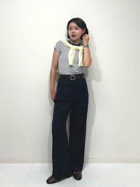 「アイテム（サンダル）」を使った、tomoka︎︎︎︎︎☺︎さん（レディース・157cm・20代）の秋コーディネート