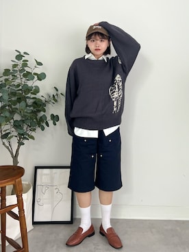 「アイテム（メイクアップ）」を使った、tomoka︎︎︎︎︎☺︎さん（レディース・157cm）の秋コーディネート