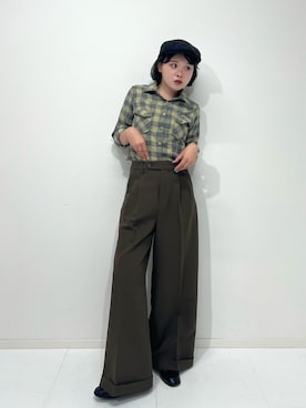 「アイテム（口紅/リップティント/グロス）」を使った、tomoka︎︎︎︎︎☺︎さん（レディース・157cm）の秋コーディネート