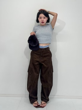 「アイテム（デジタル腕時計）」を使った、tomoka︎︎︎︎︎☺︎さん（レディース・157cm・20代）の夏コーディネート