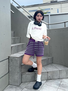 「アイテム（ヘアアクセサリー）」を使った、tomoka︎︎︎︎︎☺︎さん（レディース・157cm・20代）の夏コーディネート