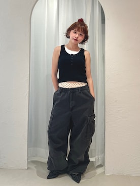 「アイテム（シュシュ）」を使った、tomoka︎︎︎︎︎☺︎さん（レディース・157cm・20代）の夏コーディネート