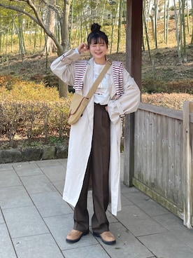 「reca（レカ）のアイテム（ジャケット/アウター）」を使った、tomoka︎︎︎︎︎☺︎さん（レディース・157cm）の春コーディネート