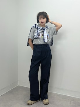 「アイテム（腕時計）」を使った、tomoka︎︎︎︎︎☺︎さん（レディース・157cm）の夏コーディネート