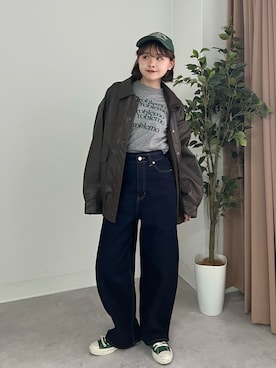 「アイテム（キャップ）」を使った、tomoka︎︎︎︎︎☺︎さん（レディース・157cm・20代）の秋コーディネート
