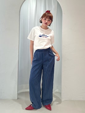 「アイテム（シュシュ）」を使った、tomoka︎︎︎︎︎☺︎さん（レディース・157cm）の秋コーディネート