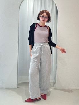 「アイテム（スウェットパンツ）」を使った、tomoka︎︎︎︎︎☺︎さん（レディース・157cm）の秋コーディネート