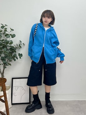 「アイテム（メイクアップ）」を使った、tomoka︎︎︎︎︎☺︎さん（レディース・157cm）の秋コーディネート