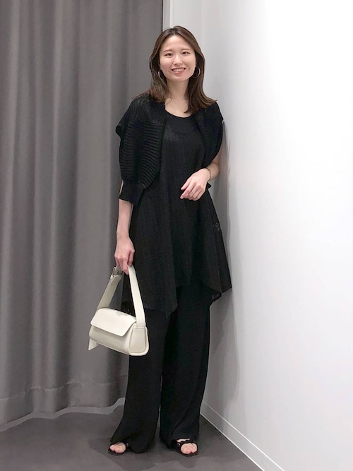 Comex 5557 ブラック本革リボン　サンダル　バックスリング　Lサイズ セール】バックスリングリボンサンダル / 290720（サンダル