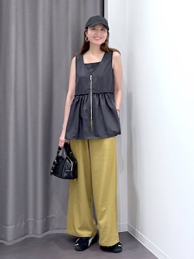 「アイテム（キャップ）」を使った、mskyszwさん（レディース・168cm・30代）の夏コーディネート