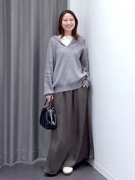 「アイテム（ピアス（両耳用））」を使った、mskyszwさん（レディース・168cm・30代）の秋コーディネート