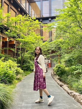 「古着ワンピース」｜くれあさん（レディース・158cm）の夏コーディネート