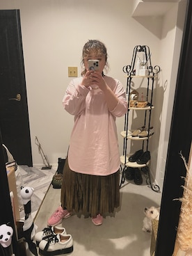 「ジーナシス」｜「アイテム（スニーカー）」を使った、azmi ○さん（レディース・151cm）の春コーディネート