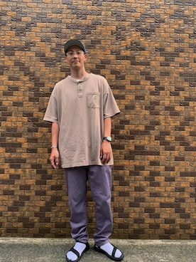 Carhartt カーハート のtシャツ カットソー ベージュ系 を使ったメンズ人気ファッションコーディネート Wear Carhartt カーハート のtシャツ カットソー ベージュ系 を使ったメンズ人気ファッションコーディネート Wear