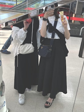 「CLAUSTRUM（クラウストルム）のアイテム」を使った、まさん（レディース・155cm）の夏コーディネート