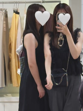 「アイテム（バッグ、ブルー系）」を使った、まさん（レディース・155cm）の夏コーディネート