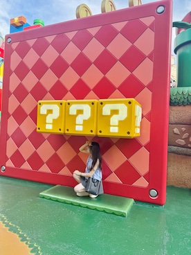「GRL（グレイル）のアイテム（Shirts、ブルー系）」を使った、まさん（レディース・155cm）の夏コーディネート