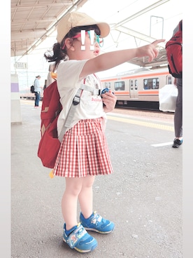 「アイテム（スカート）」を使った、micchiさん（レディース・100cm）の夏コーディネート