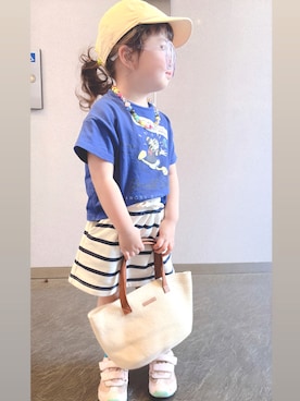 「アイテム（スカート）」を使った、micchiさん（レディース・100cm）の夏コーディネート