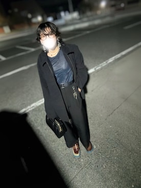 「CAMPER（カンペール）のアイテム」を使った、あきさん（レディース・155cm）の冬コーディネート