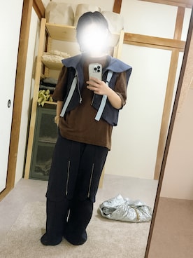 「アイテム（スウェット）」を使った、あきさん（レディース・155cm）の夏コーディネート
