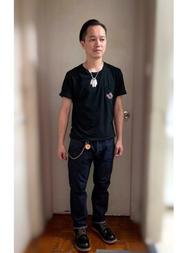 「FIRST ARROW's（ファーストアローズ）のアイテム」を使った、TOMLAU88さん（メンズ・163cm）の秋コーディネート