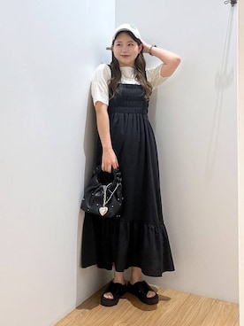 「アイテム（キーホルダー）」を使った、Lunaさん（レディース・155cm）の夏コーディネート