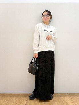 「キッズ服」｜「アイテム（ブーツ）」を使った、Lunaさん（レディース・154cm）の秋コーディネート