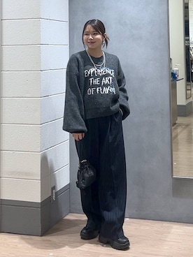 「LOWRYS FARM（ローリーズファーム）のアイテム（スニーカー）」を使った、Lunaさん（レディース・155cm）の秋コーディネート