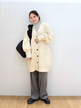「LOWRYS FARM」｜「アイテム（チュニック）」を使った、Lunaさん（レディース・155cm）の冬コーディネート