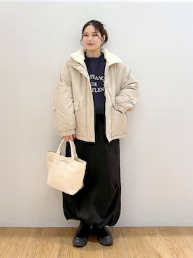 Lunaさん（レディース・155cm）の冬コーディネート