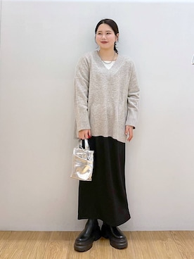 Lunaさん(レディース・155cm)の冬コーディネート
