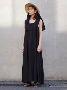「Rouge vif（ルージュヴィフ）のアイテム（帽子）」を使った、Serenaさん（レディース・164cm）の夏コーディネート