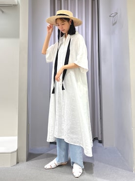 「Rouge vif（ルージュヴィフ）のアイテム（帽子）」を使った、Serenaさん（レディース・164cm）の春コーディネート