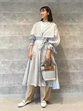 「Rouge vif（ルージュヴィフ）のアイテム（トレンチコート）」を使った、Serenaさん（レディース・164cm）の春コーディネート