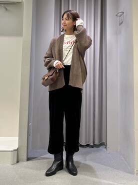 「Rouge vif（ルージュヴィフ）のアイテム（ブルゾン）」を使った、Serenaさん（レディース・164cm）の秋コーディネート