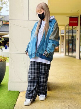 「TYPE BLUE（タイプブルー）のアイテム（ジャケット/アウター）」を使った、chihiroさん（レディース・151cm）の秋コーディネート