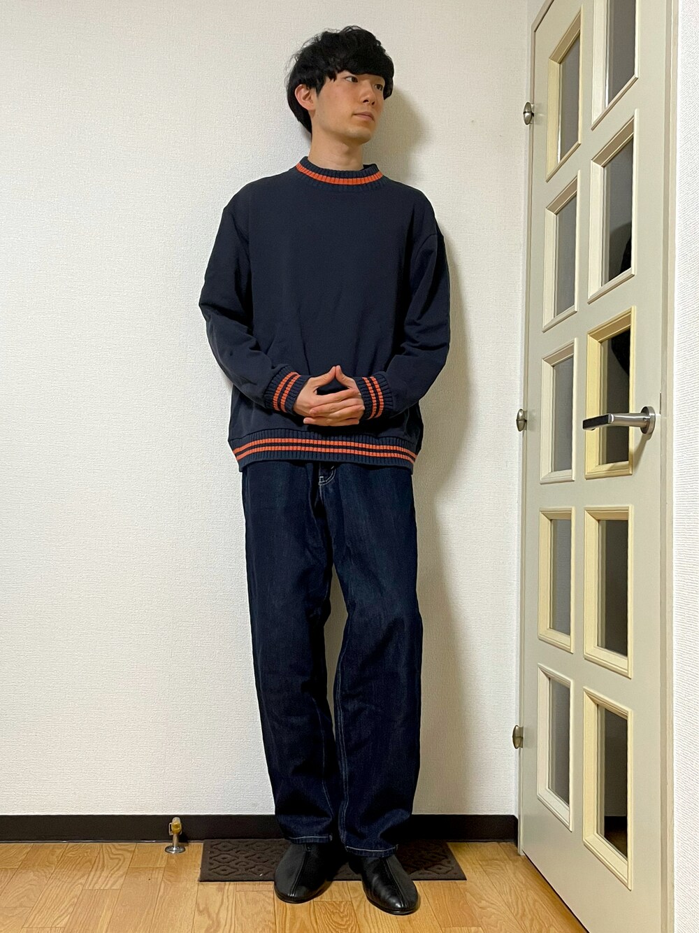 LANVIN en Bleu（ランバンオンブルー）の「ライン入り モック